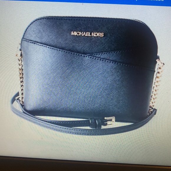 Michael Kors jet set travel, medium leather X cross dome Crossbody - Picture 4 of 10